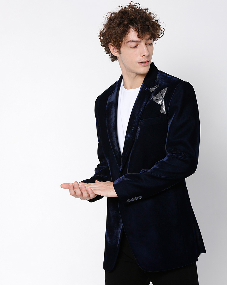 Prussian Velvet Jacket-Blazer